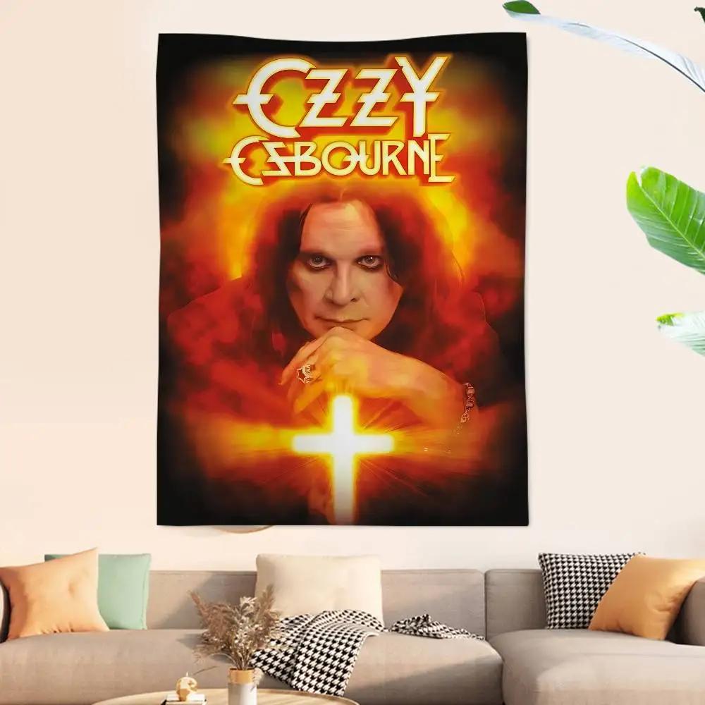 Rock Singer O-Ozzy O-Osbourne Printed Large Tapestry Indian Buddha Wall Decoration Witchcraft Bohemian Hippie Wall Art Decor 100X70CM
