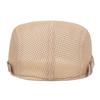 Summer Thin Hat Men's Hollowed Mesh Breathable Forward Hat Light Plate Retro Beret New
