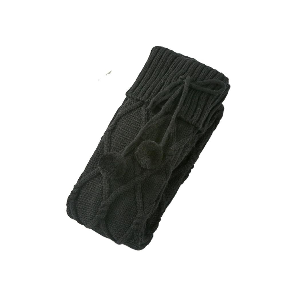 Plush Ball Long Tube Socks Ins Thicken Knitted Stockings Sweet Knee High Stockings Home