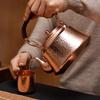Chinese Retro Copper Teapot, Handmade Pure Copper Kettle for Boiling Water, Tea Art Teapot, Large Capacity Copper Pot, 1L