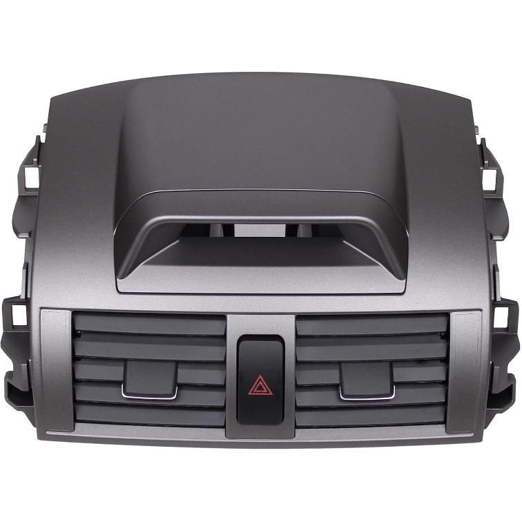 ApplianPar Center Console Dashboard AC Outlet Air Vent Panel with Clock Dashboard Duct Outlet Vent Assembly for Toyota Corolla 2009-2013 Replace
