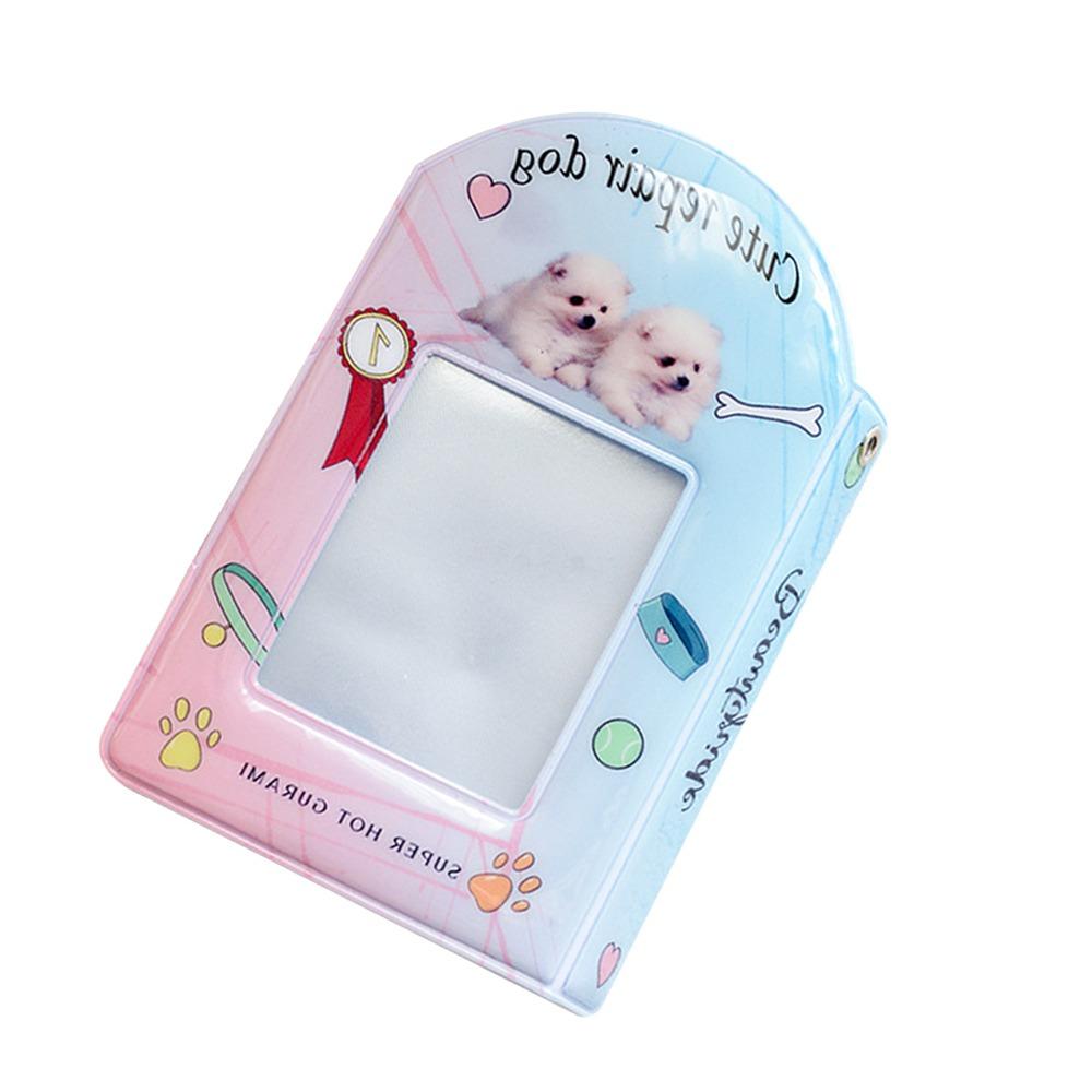 Creative Cute Puppy Card Album PVC with 16 Internal Pages Photocard Binder 3 Inch Mini Idol Card Collect Book