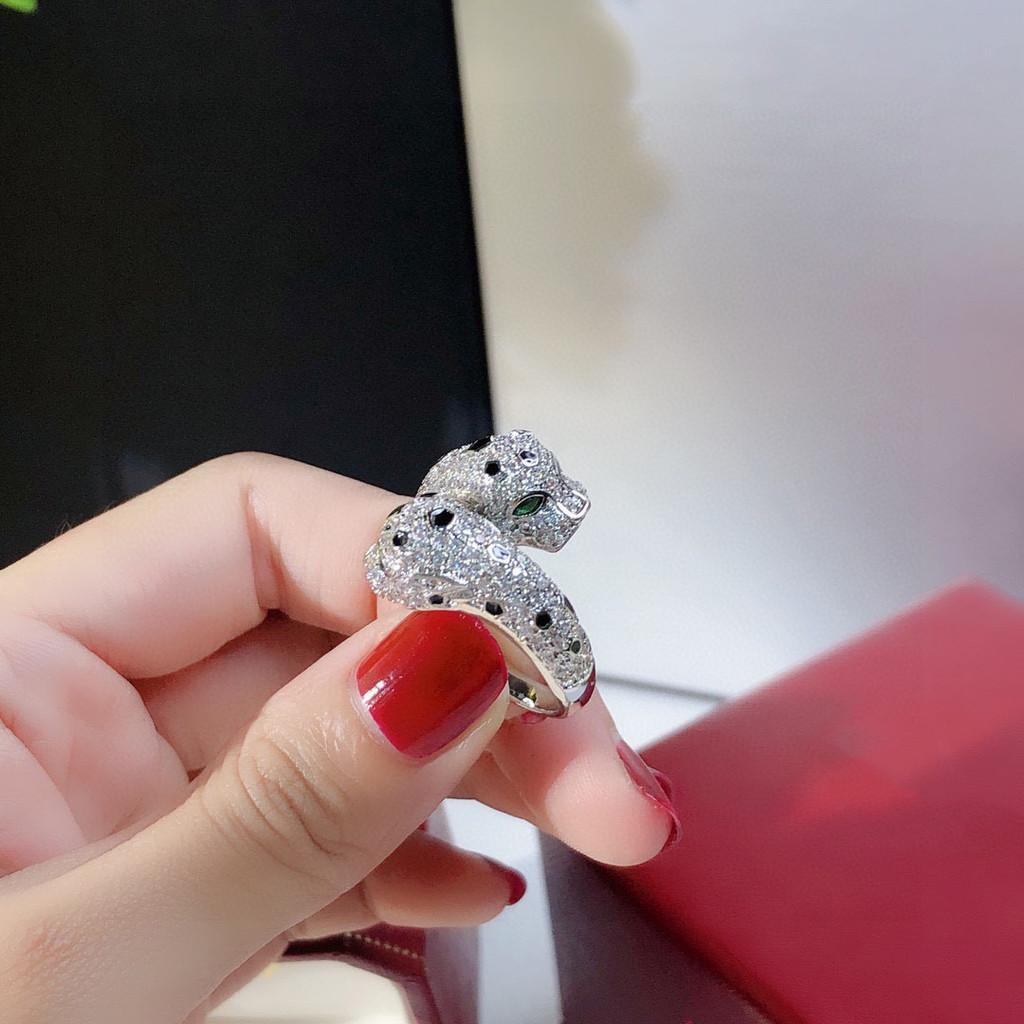 Double Leopard Opening Diamond Ring, Two Tone Anti Allergic Material, Birthday Gift, Free Shipping, Daily Outfit, Sweet and Romantic