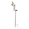Rabbit Shape Bird Feeder Stake with Metal Tray for Garden Display, Lawn Placement, Outdoor Bird Feeding, Daily Garden Use, and Home Garden Look