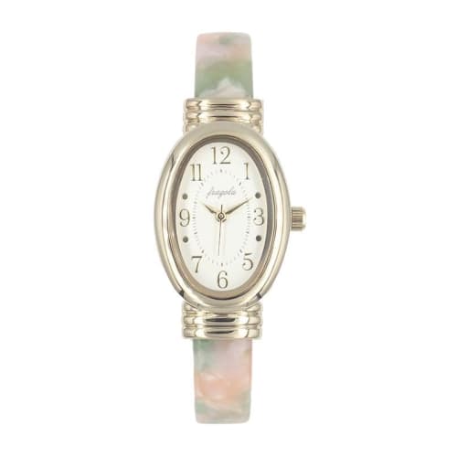 

Fragola Oval Acetate Bangle Watch N02124S-3 PK Women s Pink