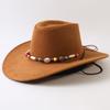Popolare cappello western da cowboy a tesa larga classico europeo e americano per uomo e donna moda outdoor cappello da cowboy anti-sole cappello jazz