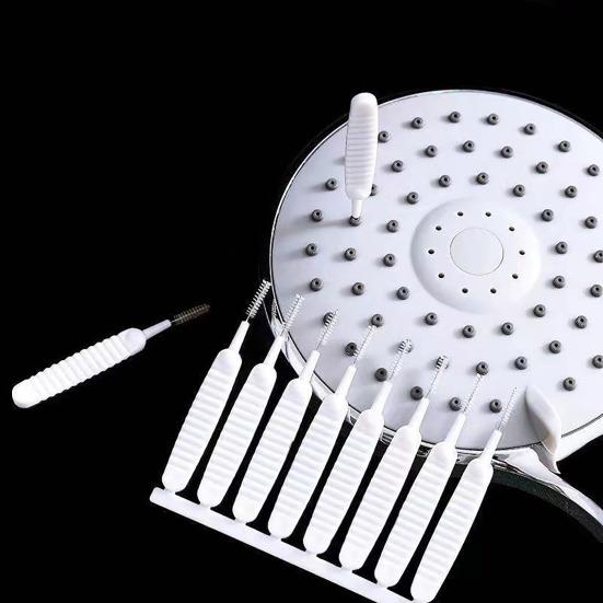 10Pcs Shower Head Cleaning Brush with Nylon Bristles Anti-Clogging Showerhead Cleaner Picks Multifunctional Gap Hole Cleaning Tools