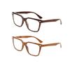 TUREZING Reading Glasses For Women Men HD Lenses Rectangular Metal Hinge Prescription Eyewear High Quality