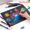 Shuttle Art Acrylic Metallic Dot Brush Tip Twin Acrylic Paint Suitable for and Art Gift Markers, Colors, & Pen, 28-Color Set, Glitter, Water-Based