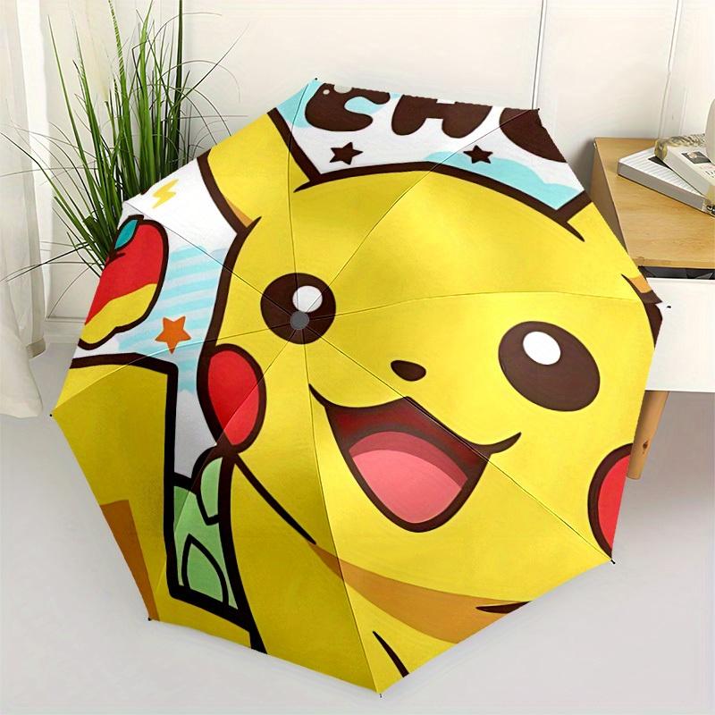 1PC, Pokémon Automatic Umbrella with Folding Feature - Compact Travel Umbrella, Perfect Gift for Birthday, Christmas, , 098