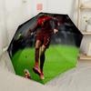 Golden Soccer Legend Automatic Umbrella Retractable Design with 8-Rib Durability Sturdy Construction Travel Essential Stylish Accessory