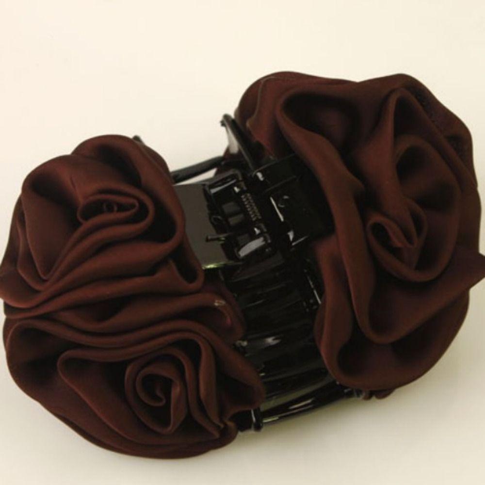 Jaw Clips Headwear Resin Women Headwear Hair Claws Roses Flowers Hair Clips