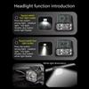 1Set Light Flashlights Bike Headlights Lamp Bicycles Part Smarted Bicycles Light for Outdoor Use