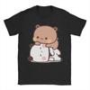 Cute Dudu Is Laying On The Sleeping Bubu T Shirt 100% Cotton Vintage T-Shirts Bubu and Dudu Tees Short Sleeve Clothes Plus Size