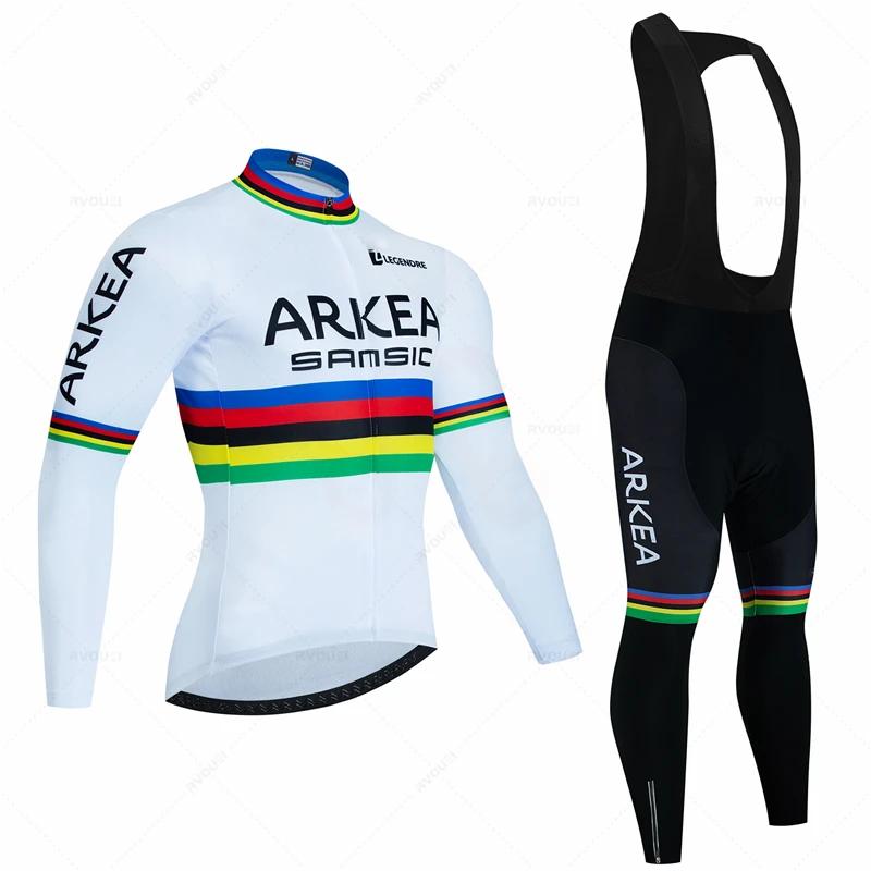 Men Bike Suit 19D Gel Pad Pants Autumn MTB Maillot Ciclismo Clothing Bicycle Uniform 2026 Long Sleeved Autumn Breathable Cycling Suit Set