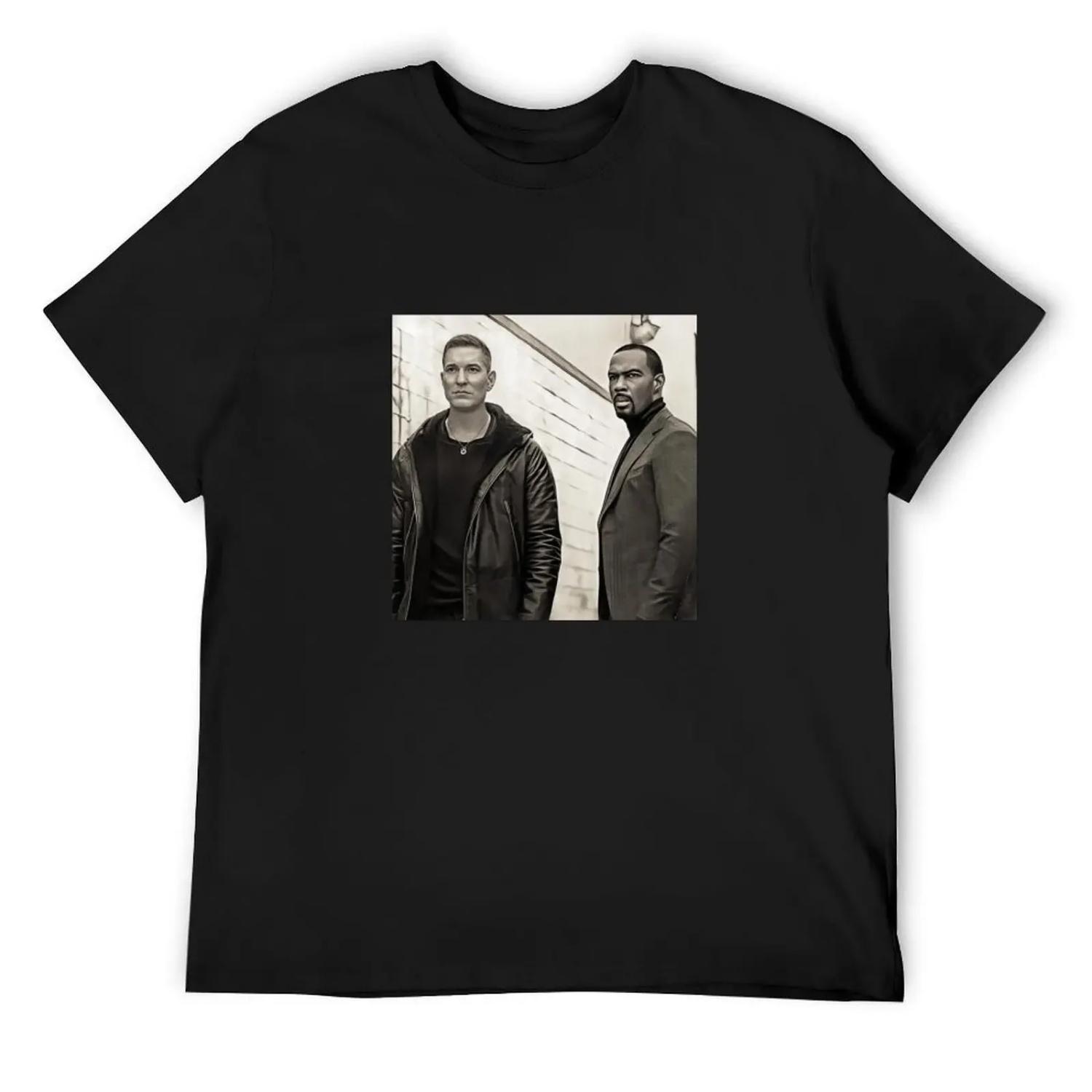 Ghost and Tommy Power T-Shirt summer tops oversized t shirt street wear anime t shirts men t shirt S