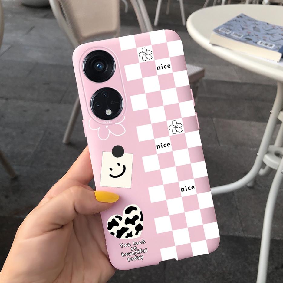 For Oppo Reno 8T 4G Case CPH2481 Luxury Art Printed Cover Silicone Soft TPU Phonw Case For Oppo Reno8 T 5G Reno 8T Reno8T Bumper