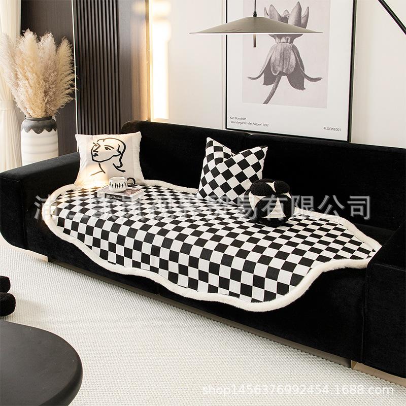 Irregular Special-Shaped Sofa Cushion Anti-Skid Seat Cushion In Autumn And Winter  New Qiandongge Sofa Cover Cover Cloth Towel
