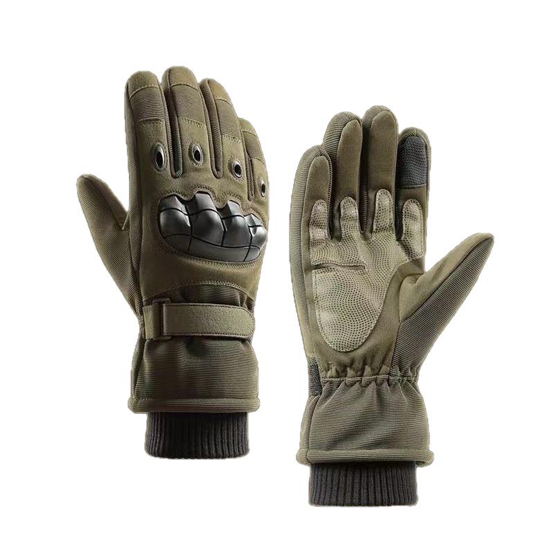 Men's Winter Tactical Fleece-Lined Non-Slip Gloves for Skiing and Motorcycling