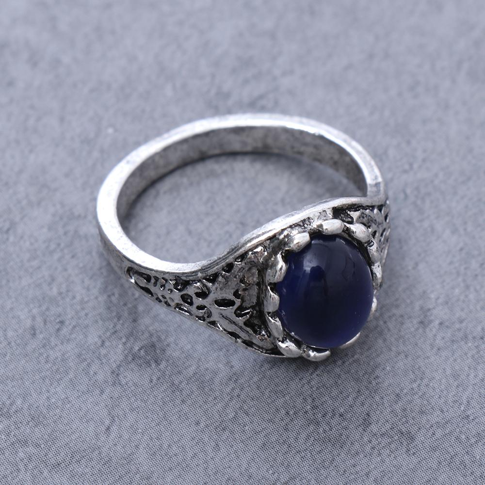 Size 5-11 Jewelry Gift For Women Girl Color Change Rings Temperature Control Luminous Mood Ring