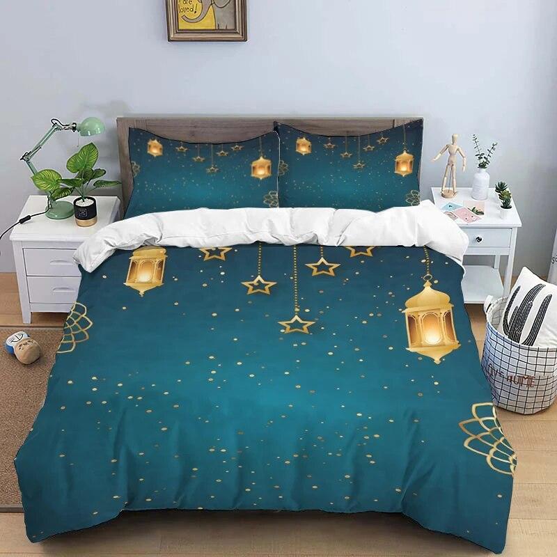 Muslim Prayer Kawaii  Bedding Sets New Greek Key Meander Duvet Cover Sets Bed Linens Queen King Size Modern Geometric Bedspread