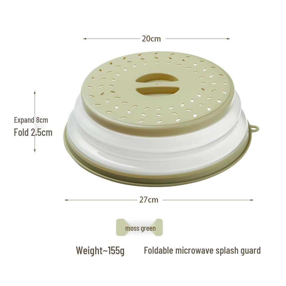 Wielofunkcyjna silikonowa pokrywka do podgrzewania w mikrofalówce i chroniąca przed pryskaniem, składana