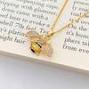 Fashion Fun Sweet Little Bee Pendant Necklace Female Niche Design Sense Versatile Collarbone Chain Cute Neck Chain