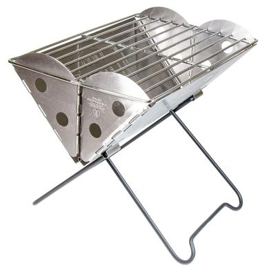 Uco Outdoor Camping Fire Pit Mini Flatpack Portable Grill & Fire Pit with Dedicated Storage Case 27172