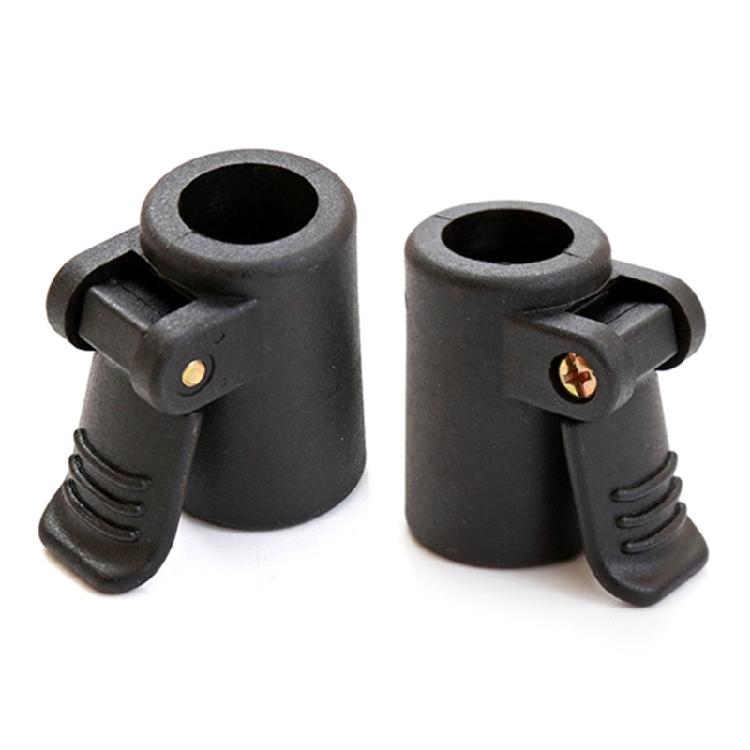 20Pcs Camping Tent Awning Poles Adjuster Clamp Plastic Tent Poles Connector With Nonslip Button Tent Accessories