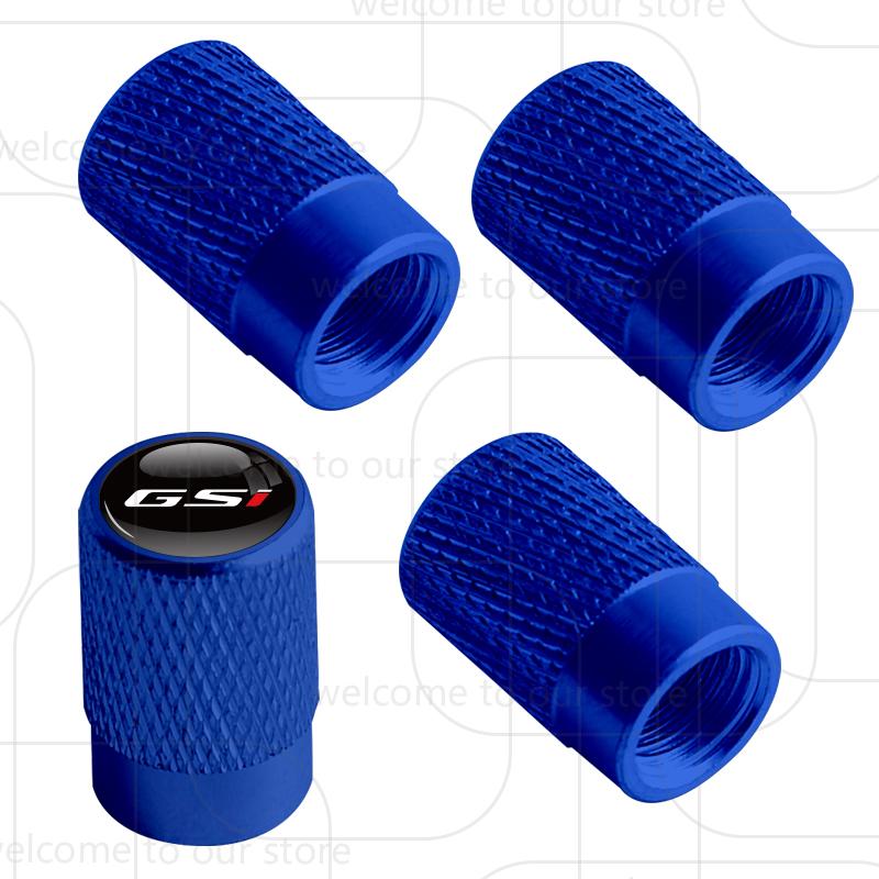 4Pcs Car Tire Valve GSI Emblem For Opel Mokka Insignia Corsa Antara OPC VXR8 Astra Aluminum Air Port Stem Cover Caps Dust Covers
