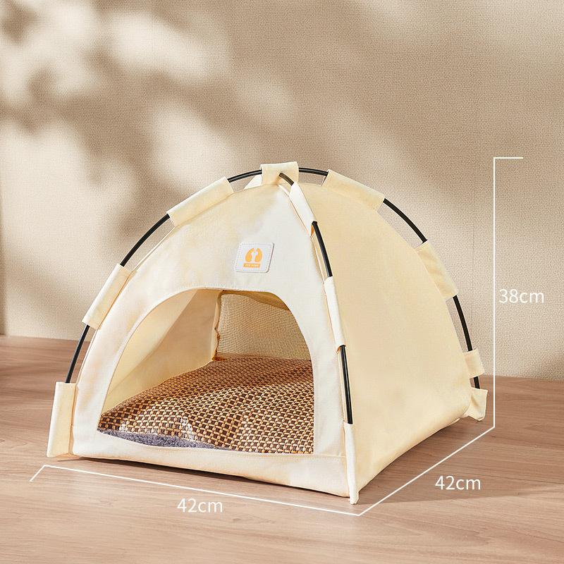 Husdjurstält boet Canopy Design Japansk och koreansk stil kabin kattsand Lyxmodeller för hundar och katter