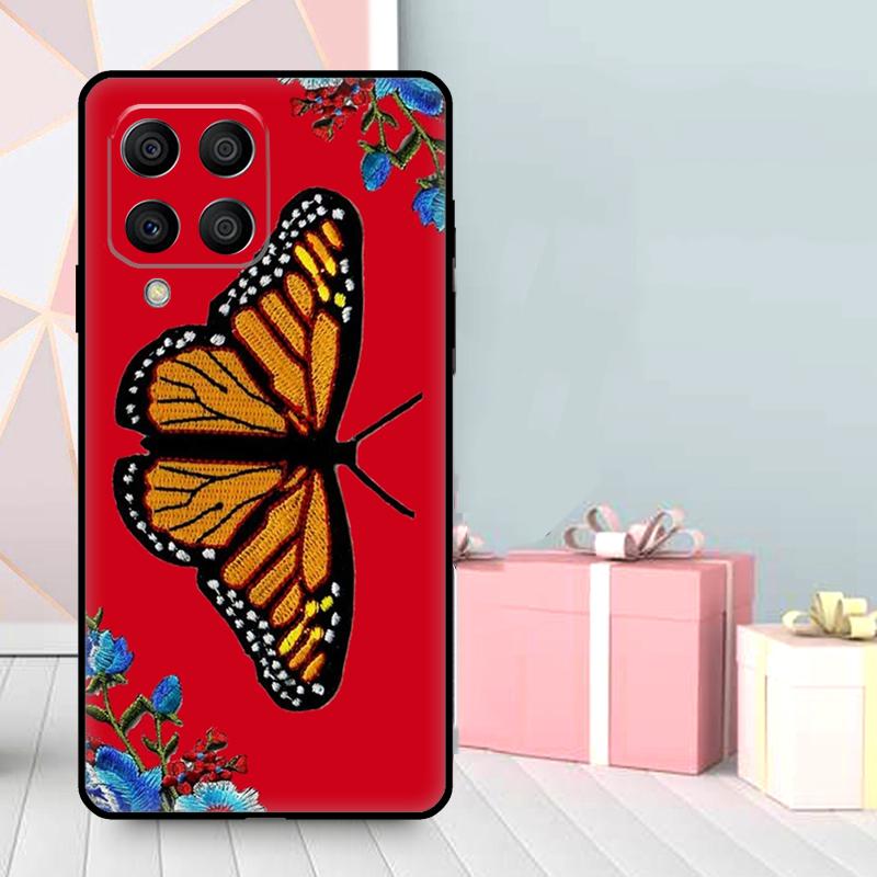 Butterfly Flower Case For Samsung Galaxy M35 M56 M12 M06 M32 M52 M55 M15 M11 M13 M14 M16 M36 M31 M53 M34 M54