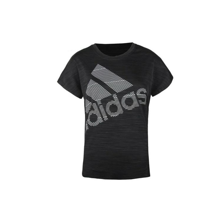 (WMNS) adidas Training Sports Round Neck Short Sleeve Black Women s EB4498 M