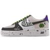 Air Force 1 Dave's Brain Slip Resistant Abrasion Resistant Low Top Skateboard Shoes Unisex White Gray CW2288-111(Team41-)
