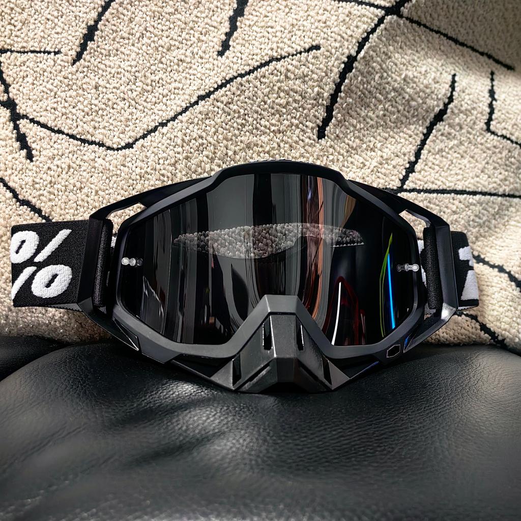 Motorcycle Goggles-Premium Off-Road Riding Glasses for All Helmets Anti-Fog Anti-Scratch UV400 Cross-Border Outdoor Sports Gear