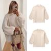 2025 Spring/Autumn European & American Women's Chic Round Neck Thin Knit Sweater