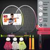 Double Happiness Ultra-Light Badminton Rackets Set - 2 Durable Rackets