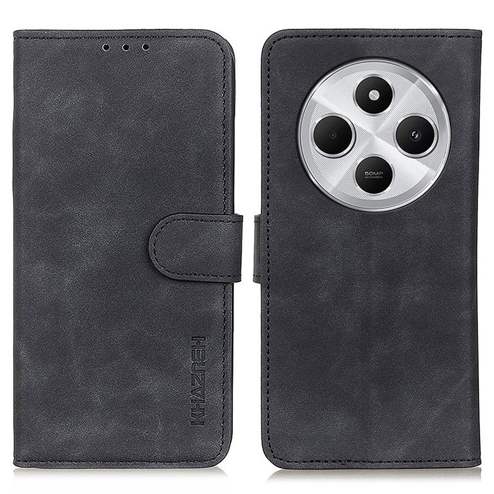 KHAZNEH For Xiaomi Poco C75 4G/Redmi 14R 5G/14C 4G Case Retro PU Leather Wallet Stand Phone Cover
