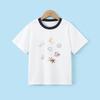 Montagut Girls' Color-block Ocean Element Short Sleeve T-shirt