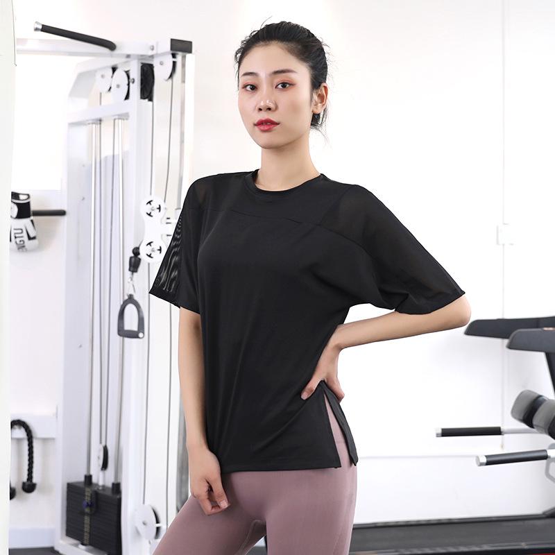 2025 Women's Quick-Dry Summer Yoga T-Shirt: Loose, Breathable Short Sleeve for Running & Fitness