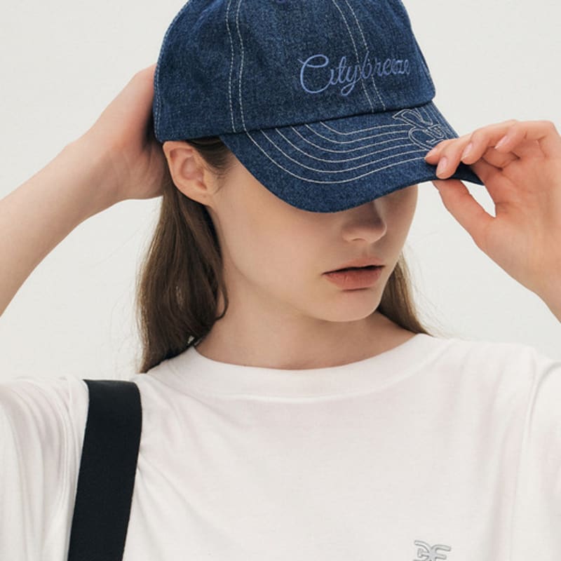 CITYBREEZE Symbol Logo Stitch Ball Cap_INDIGO
