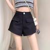 2024 Women's High-Waist A-Line Casual Shorts with Pockets