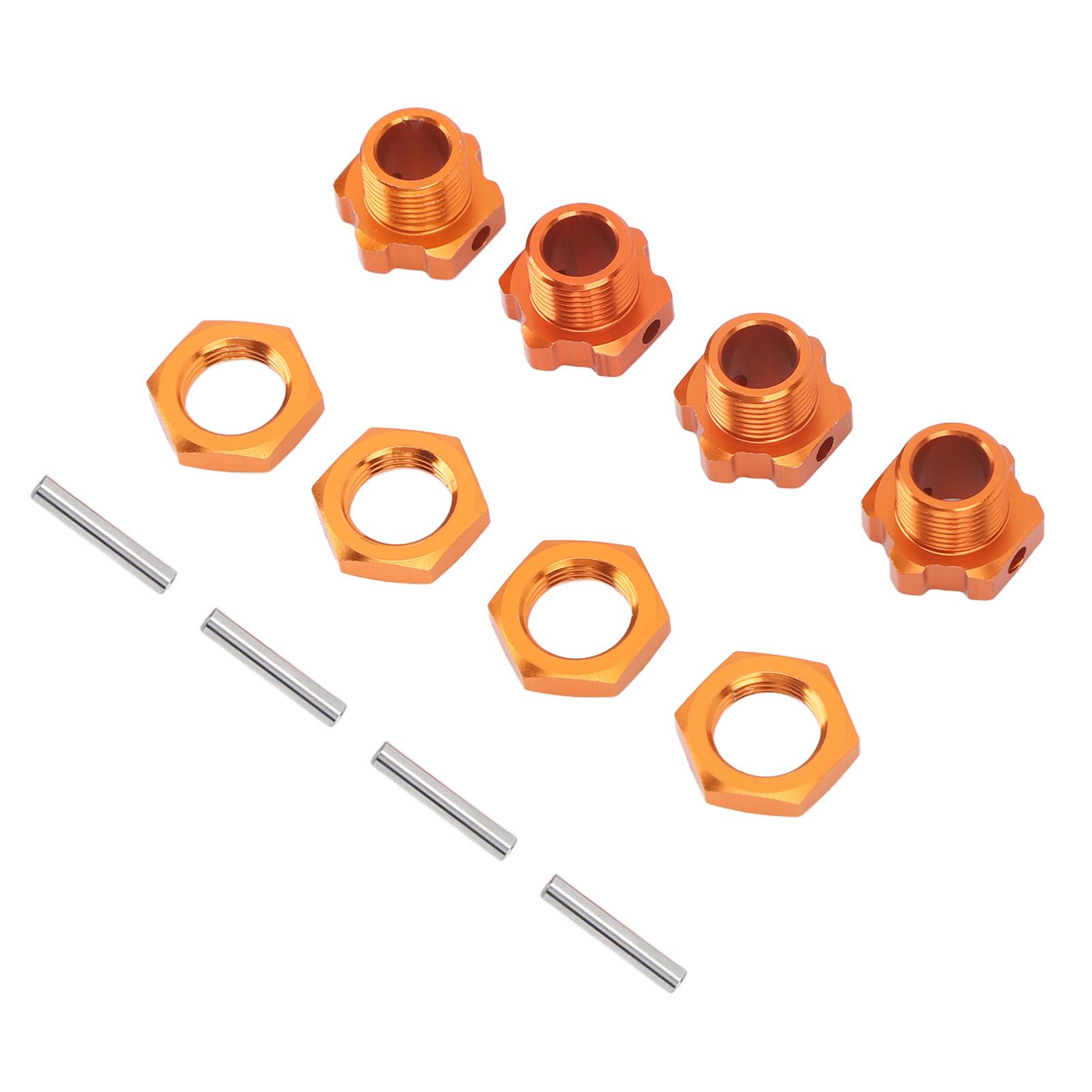 

4PCS 17mm Hex Wheel Hub Adapter Aluminum Alloy Orange Hex Drive Hub Adapter for ZD Racing 9116