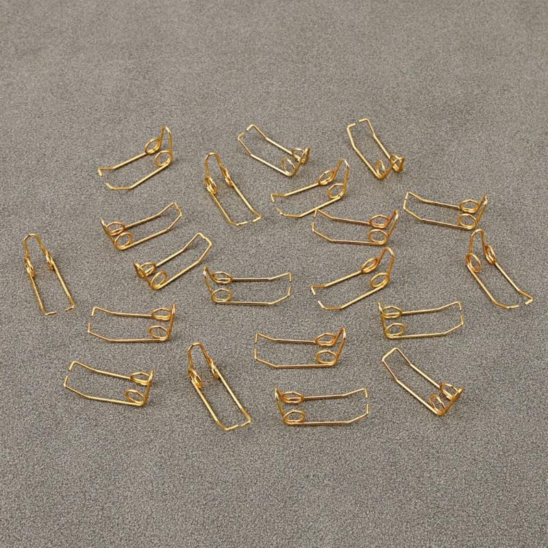 20Pcs Trumpet Water Key Spit Valve Stainless Steel Wire Springs Replacement Brass Instrument Parts Trumpet Repair Parts
