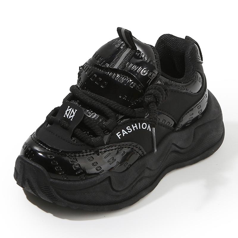 Kinder Sportschuhe 2025 Frühling und Herbst neue Jungen Papa Schuhe Trend Mädchen kleine weiße Schuhe weichsohlige Baby Freizeitschuhe