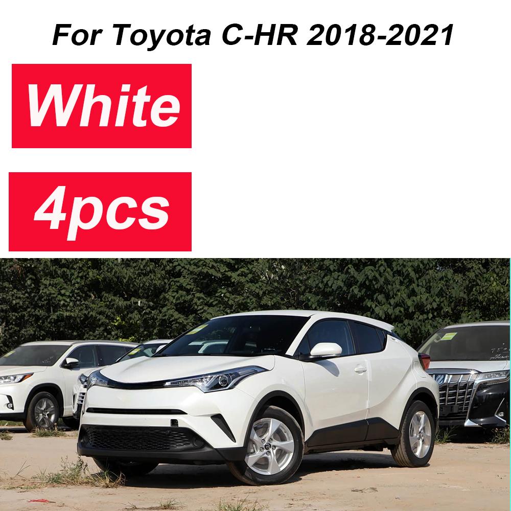For Toyota C-HR 2018 Accessories IZOA 2018- 4PCS Front Muds Mudguard Splash Guards Rear Muds Fenders Wheels Car Accessories