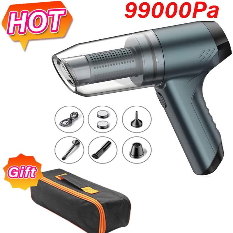 99000Pa Wireless Car Vacuum Cleaner Powerful Cleaning Machine Vacuum For Home Portable Cordless Powerful Strong Suction