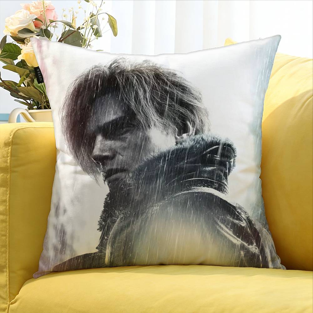Game R-Resident E-Evil Requiem Leon Various Sizes Square Pillow Case For Car Home Bedchamber Decor