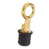 2Pcs Screw Type Compression Drain Plug Excellent Sealing Oxidation Resistant Rubber Brass Boat Drain Plug for Marine Yacht