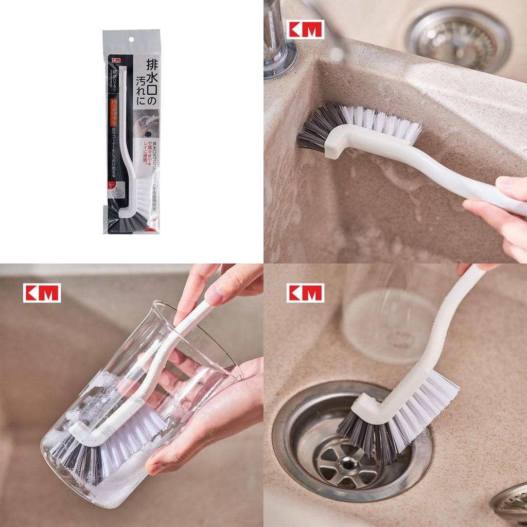 Nylon Handle Gap Cleaning Brush For Kitchen Drain Bathroom Tiles Hard Bristle